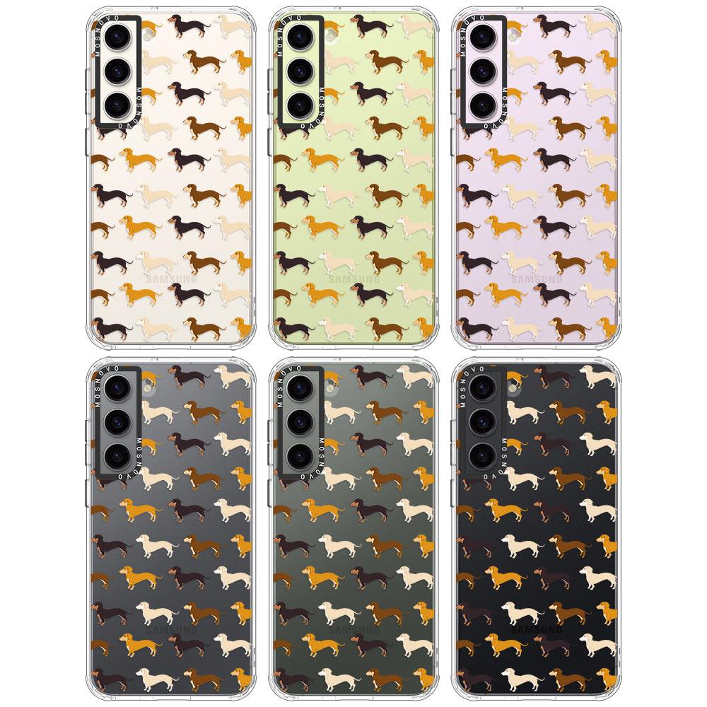 Cute Dachshund Phone Case - Samsung Galaxy S23 Case - MOSNOVO