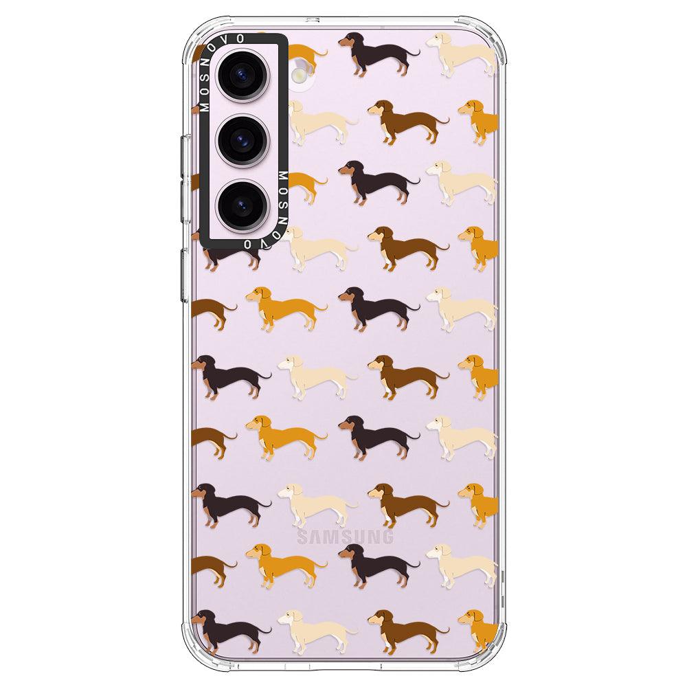 Cute Dachshund Phone Case - Samsung Galaxy S23 Plus Case - MOSNOVO