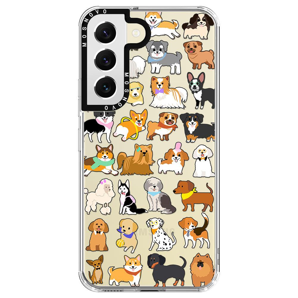 Cute Dogs Phone Case - Samsung Galaxy S22 Case - MOSNOVO