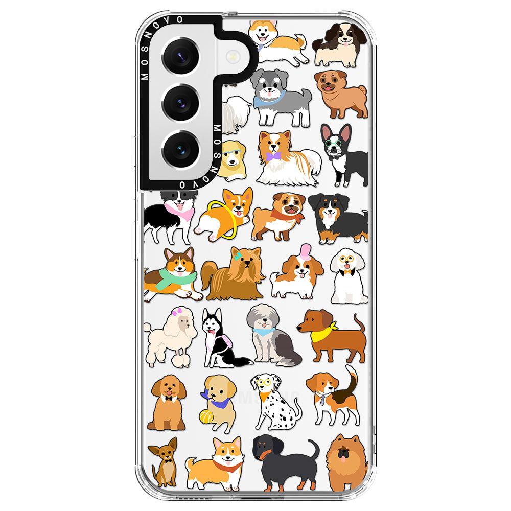 Cute Dogs Phone Case - Samsung Galaxy S22 Case - MOSNOVO