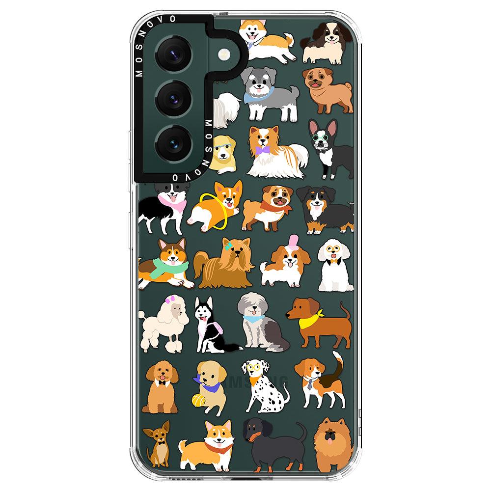 Cute Dogs Phone Case - Samsung Galaxy S22 Case - MOSNOVO