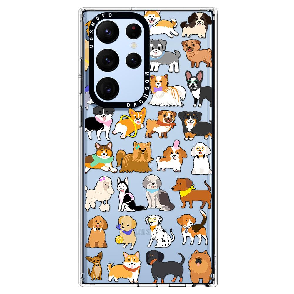 Cute Dogs Phone Case - Samsung Galaxy S22 Ultra Case - MOSNOVO