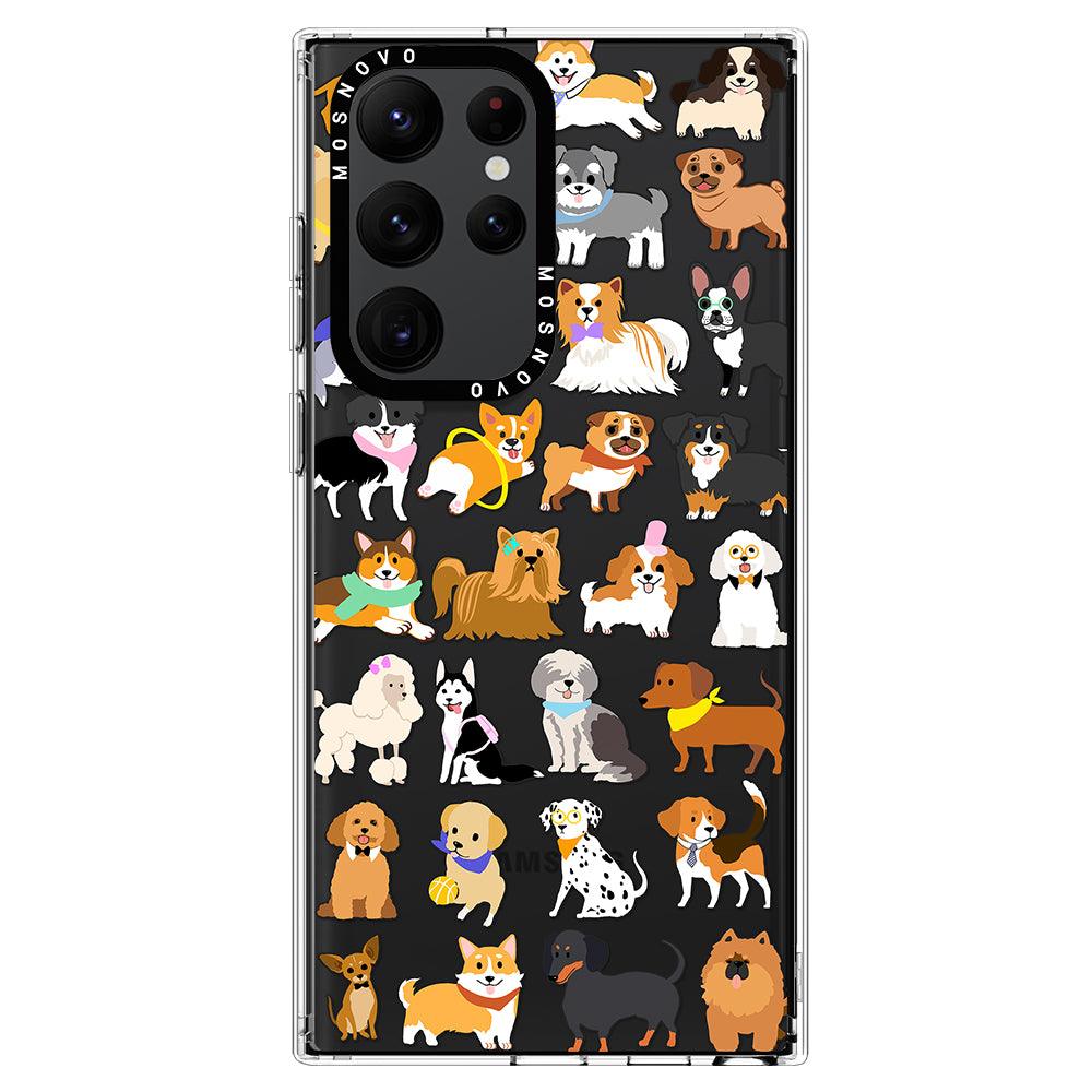 Cute Dogs Phone Case - Samsung Galaxy S22 Ultra Case - MOSNOVO