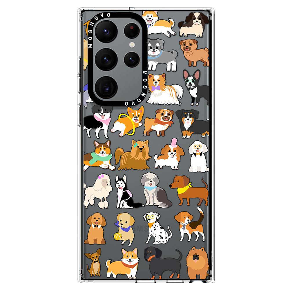 Cute Dogs Phone Case - Samsung Galaxy S22 Ultra Case - MOSNOVO