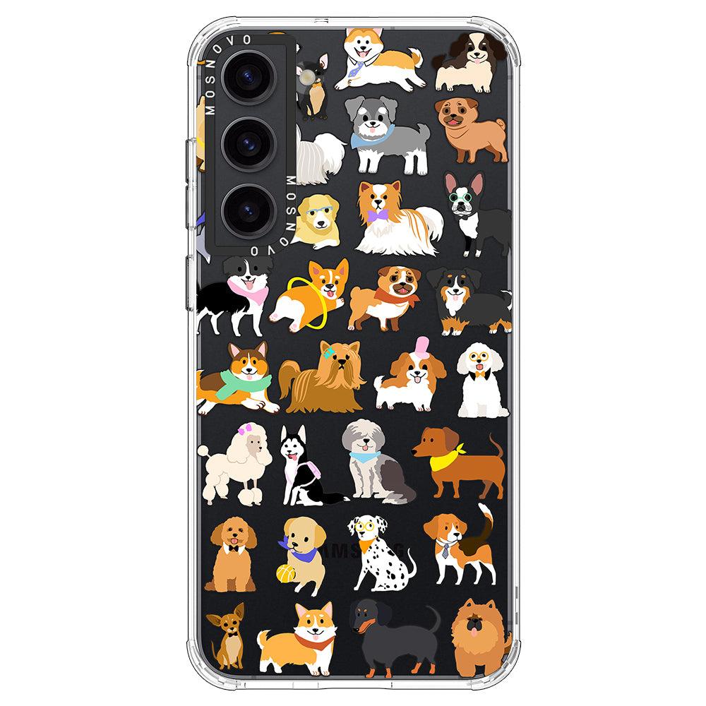 Cute Dogs Phone Case - Samsung Galaxy S23 Case - MOSNOVO