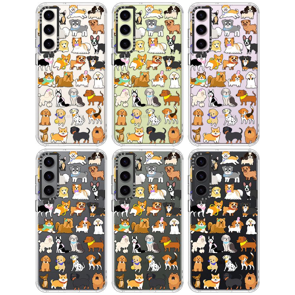 Cute Dogs Phone Case - Samsung Galaxy S23 Case - MOSNOVO