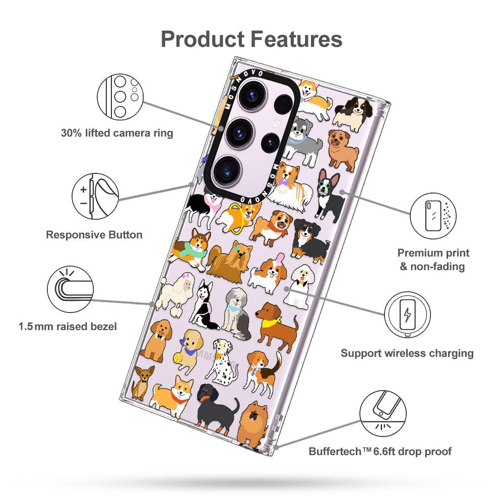 Cute Dogs Phone Case - Samsung Galaxy S23 Ultra Case - MOSNOVO