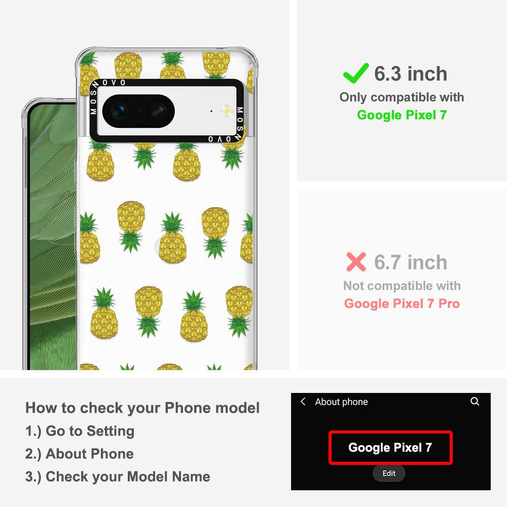 Cute Hawaiian Pineapple Phone Case - Google Pixel 7 Case - MOSNOVO