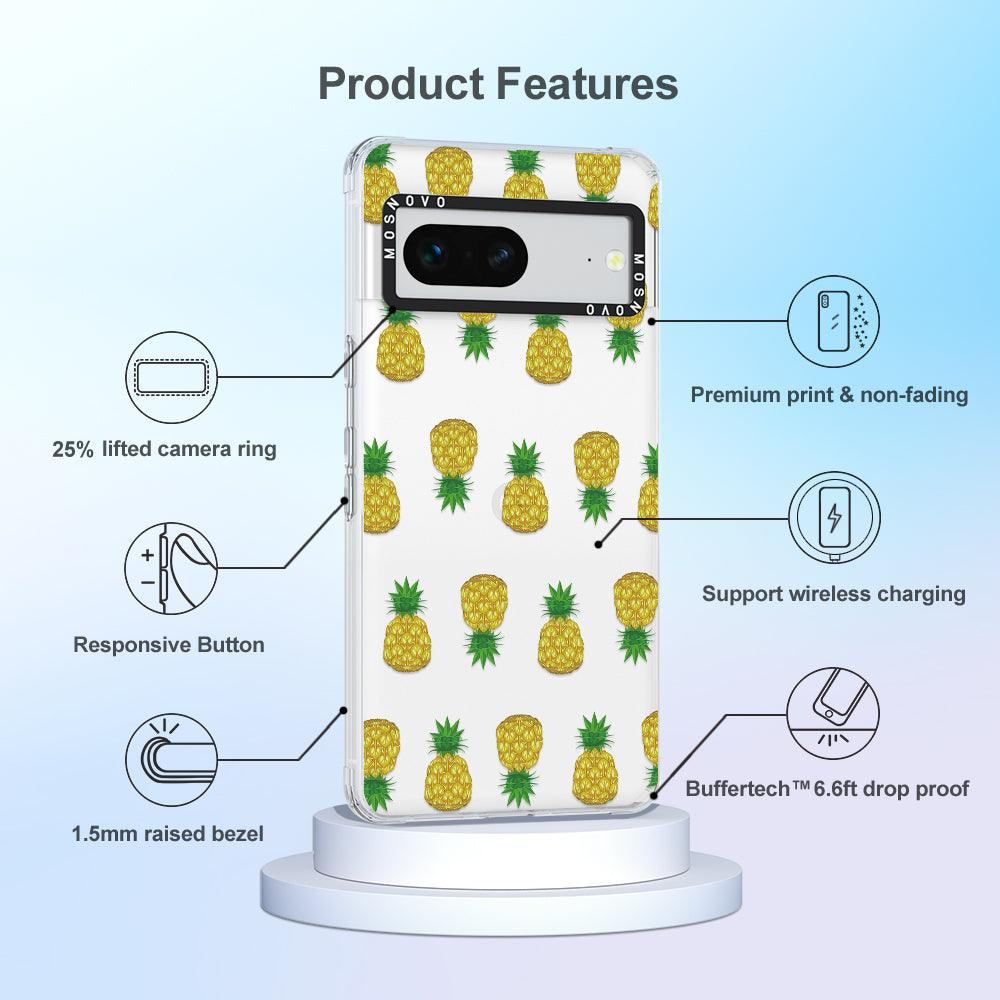 Cute Hawaiian Pineapple Phone Case - Google Pixel 7 Case - MOSNOVO