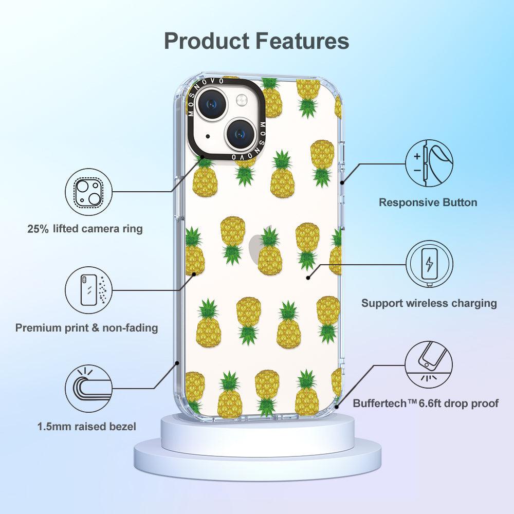 Cute Pineapples Phone Case - iPhone 14 Case - MOSNOVO