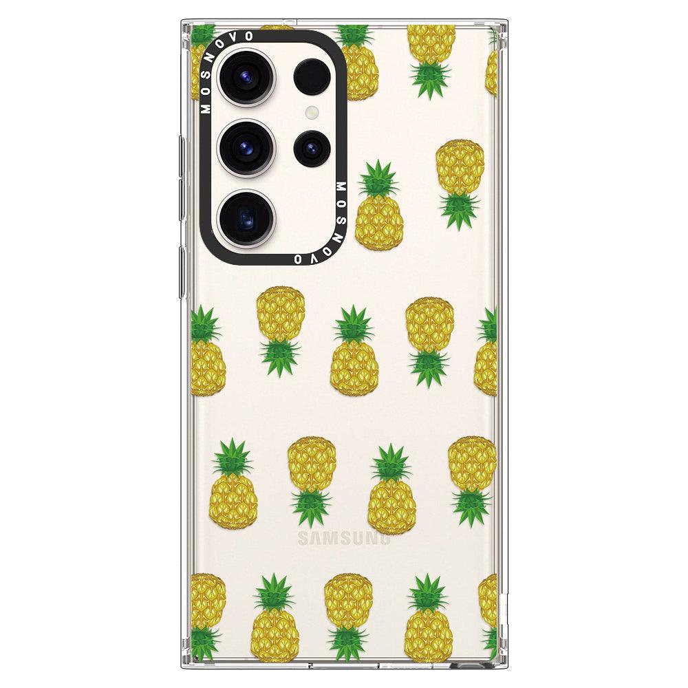 Cute Hawaiian Pineapple Phone Case - Samsung Galaxy S23 Ultra Case - MOSNOVO