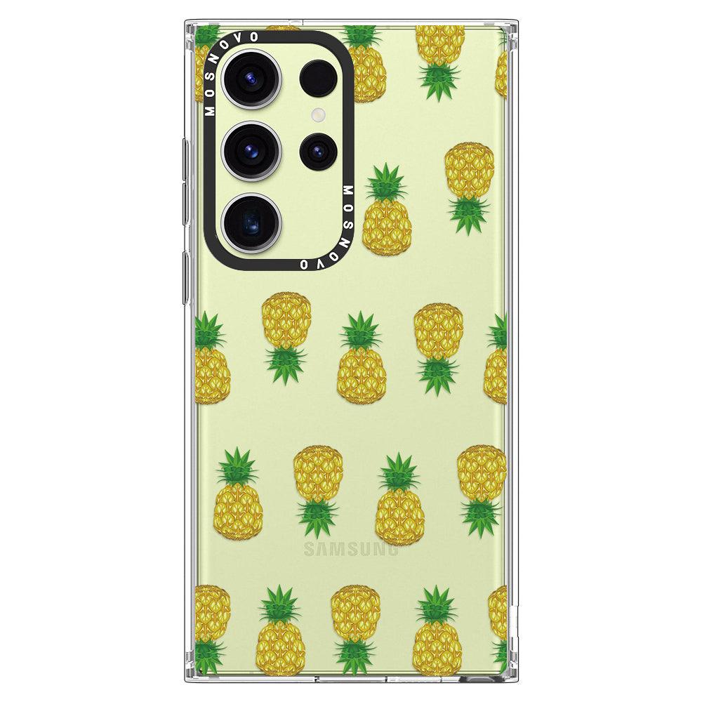 Cute Hawaiian Pineapple Phone Case - Samsung Galaxy S23 Ultra Case - MOSNOVO