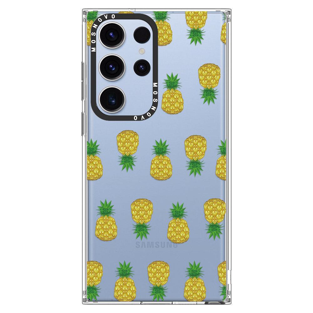 Cute Hawaiian Pineapple Phone Case - Samsung Galaxy S23 Ultra Case - MOSNOVO