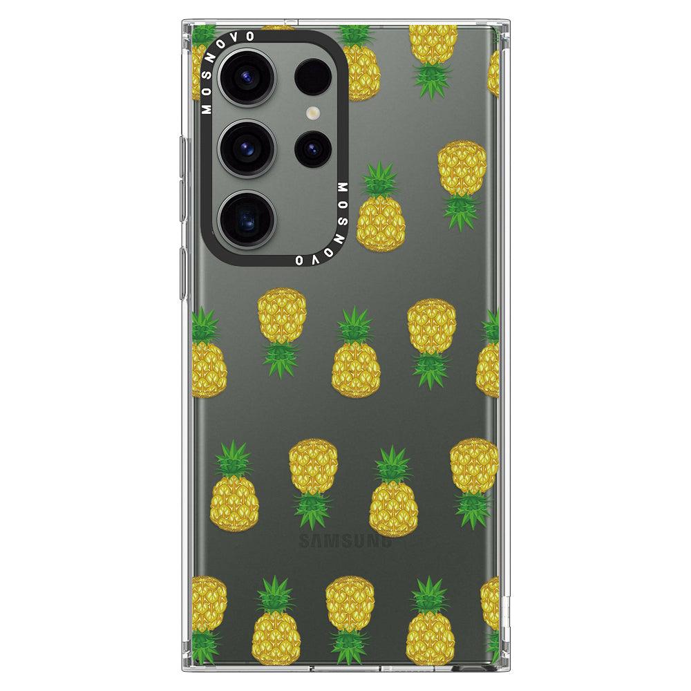 Cute Hawaiian Pineapple Phone Case - Samsung Galaxy S23 Ultra Case - MOSNOVO