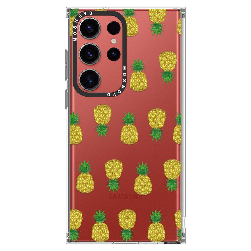 Cute Hawaiian Pineapple Phone Case - Samsung Galaxy S23 Ultra Case - MOSNOVO