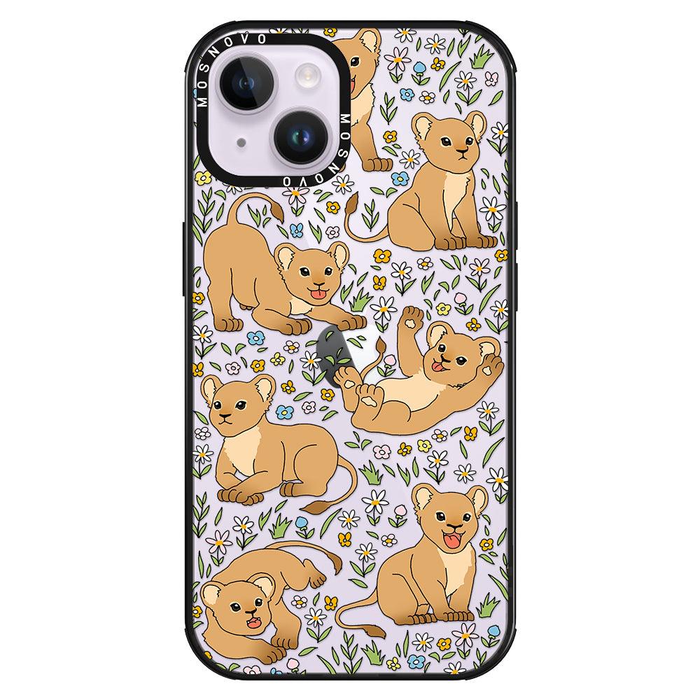 Cute Lion Phone Case - iPhone 14 Plus Case - MOSNOVO