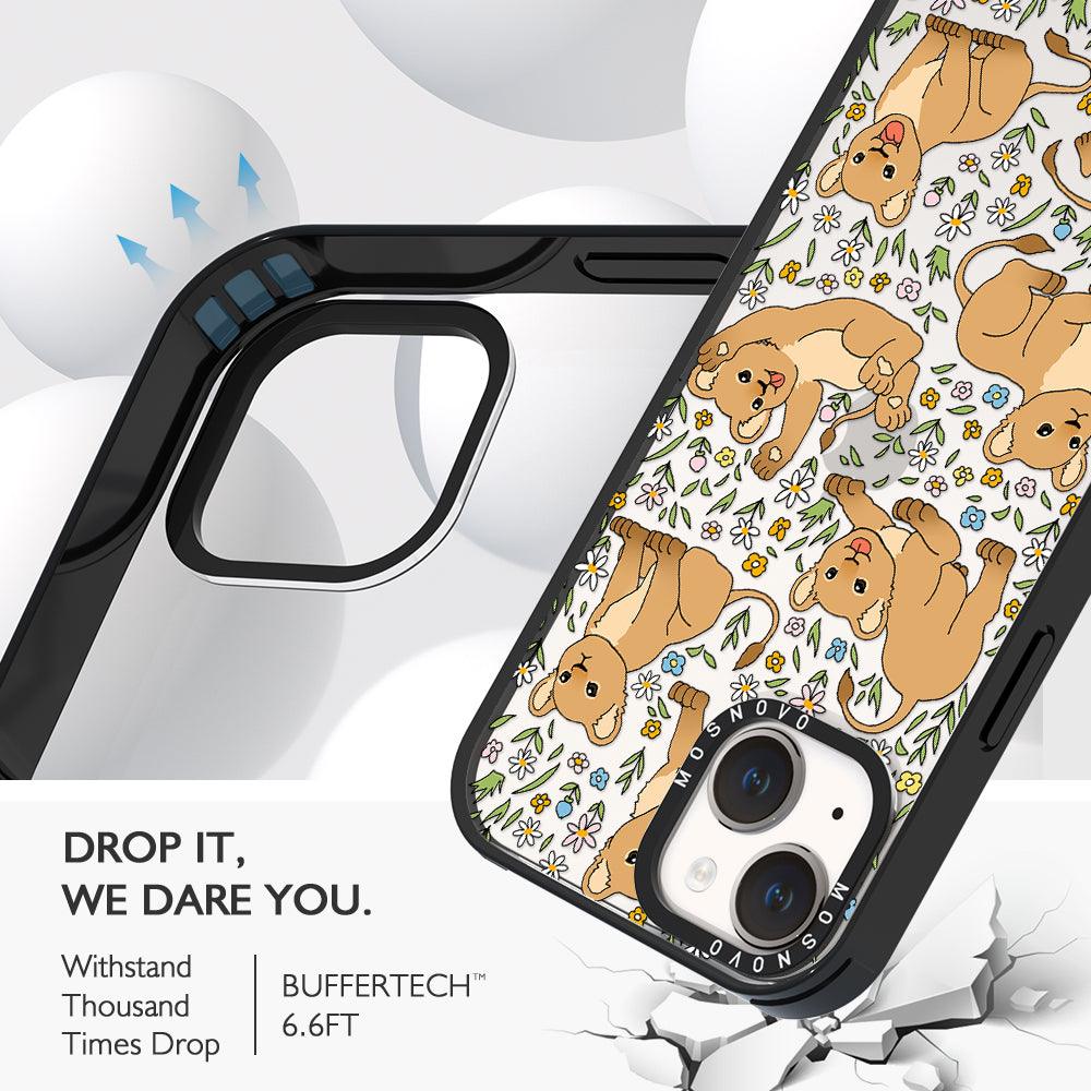 Cute Lion Phone Case - iPhone 14 Plus Case - MOSNOVO