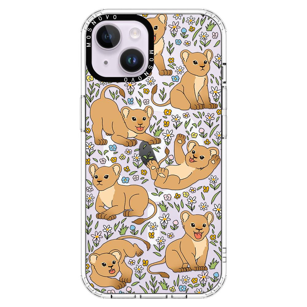 Cute Lion Phone Case - iPhone 14 Plus Case - MOSNOVO