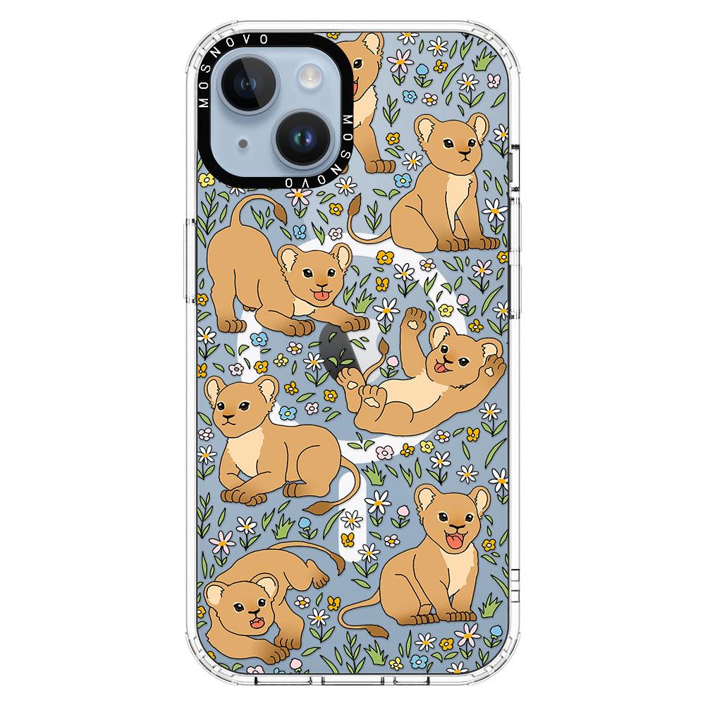 Cute Lion Phone Case - iPhone 14 Plus Case - MOSNOVO