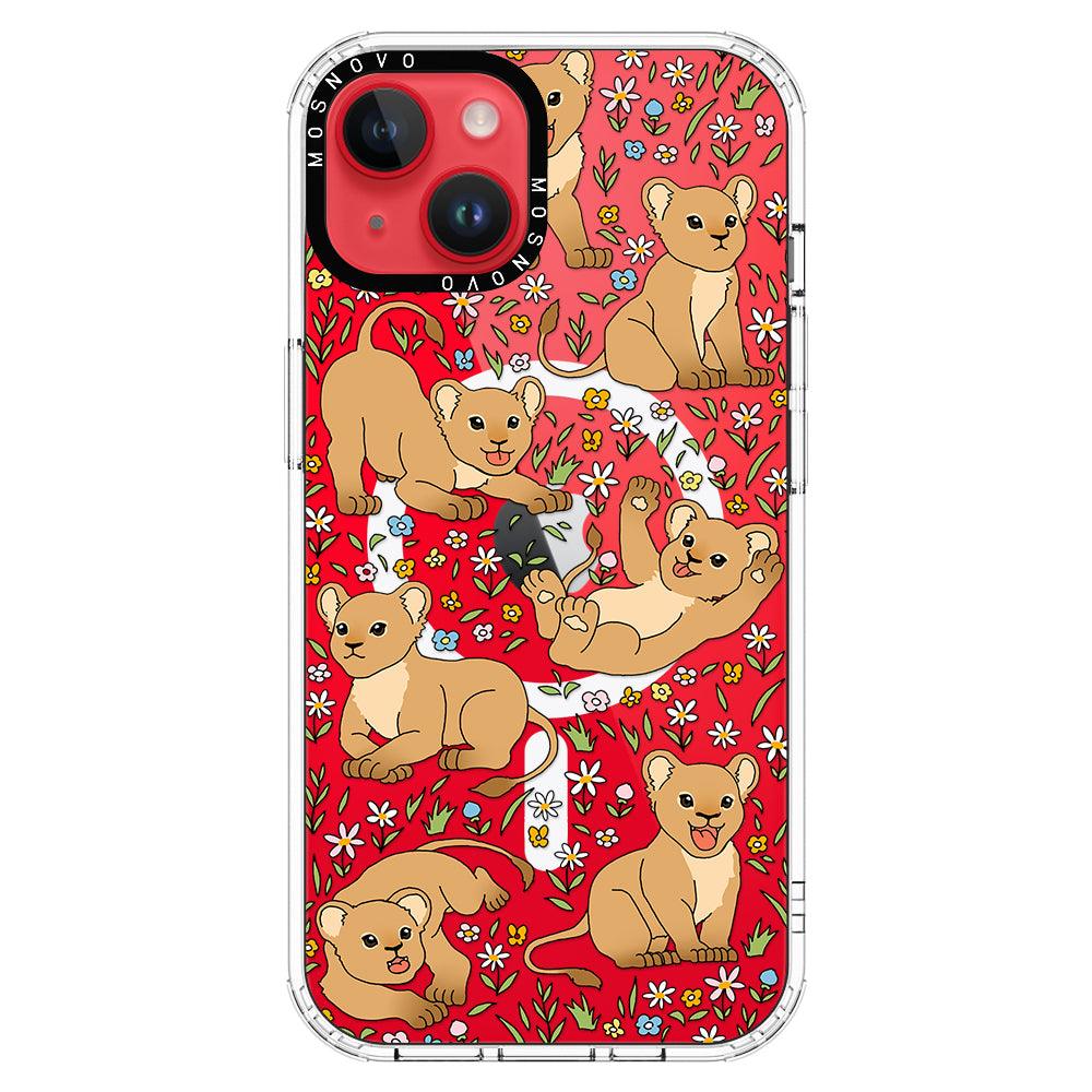 Cute Lion Phone Case - iPhone 14 Plus Case - MOSNOVO