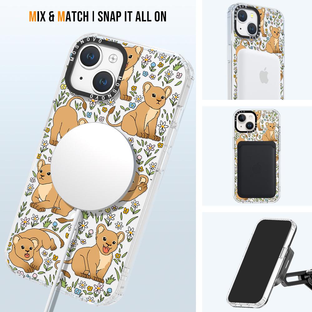 Cute Lion Phone Case - iPhone 14 Plus Case - MOSNOVO