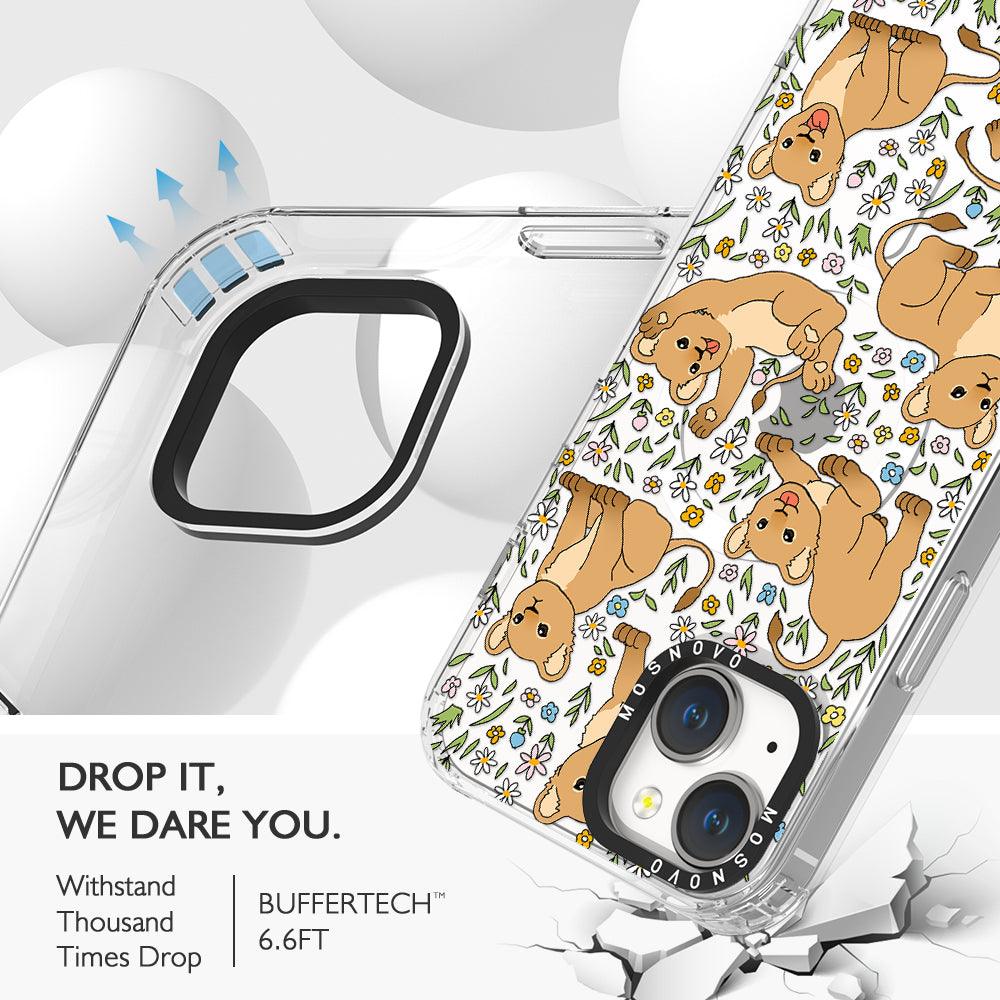 Cute Lion Phone Case - iPhone 14 Plus Case - MOSNOVO