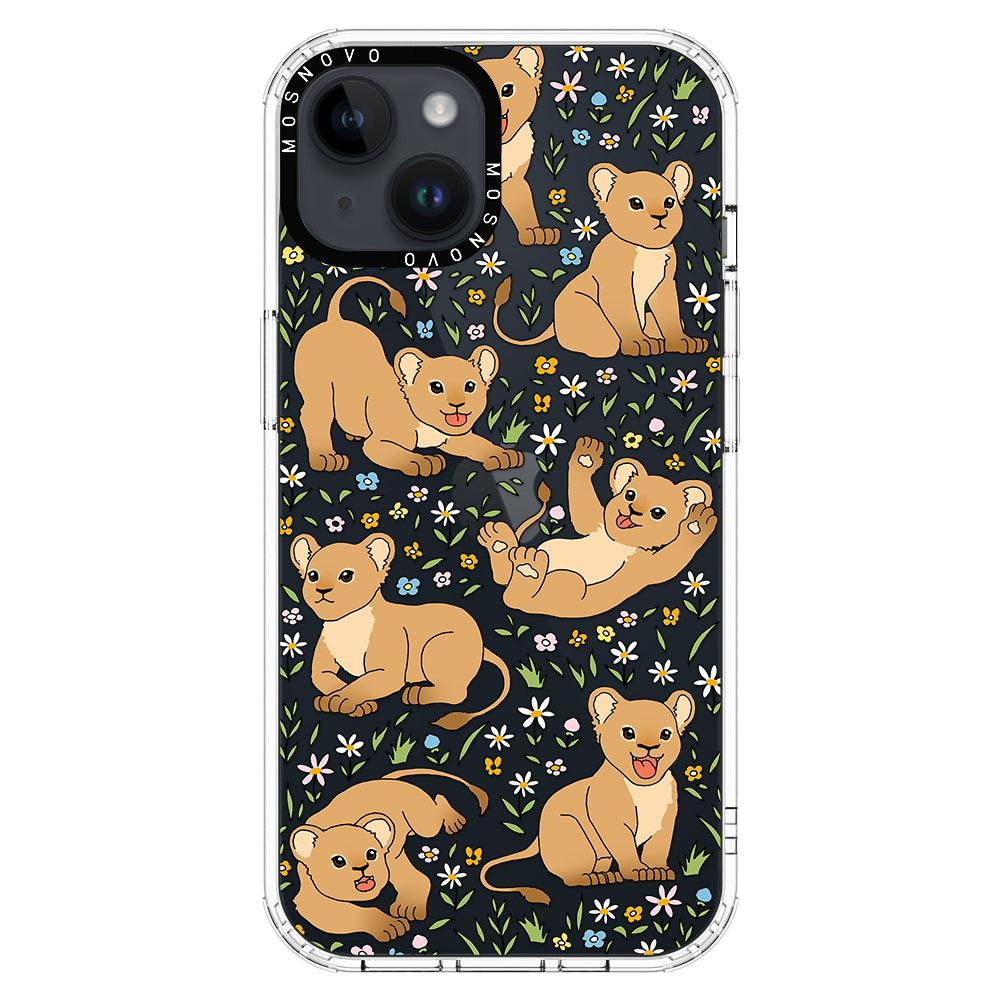 Cute Lion Phone Case - iPhone 14 Plus Case - MOSNOVO