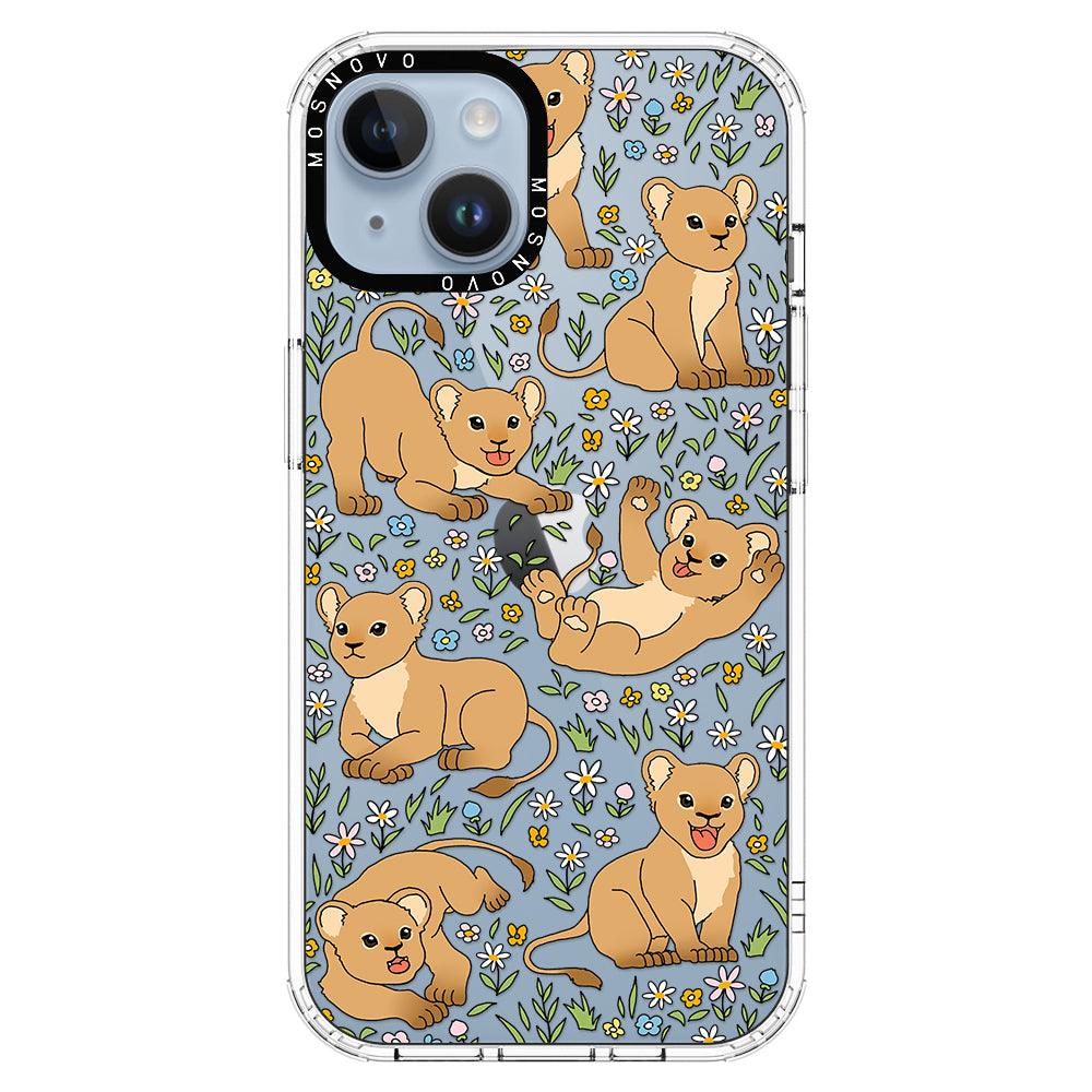 Cute Lion Phone Case - iPhone 14 Plus Case - MOSNOVO