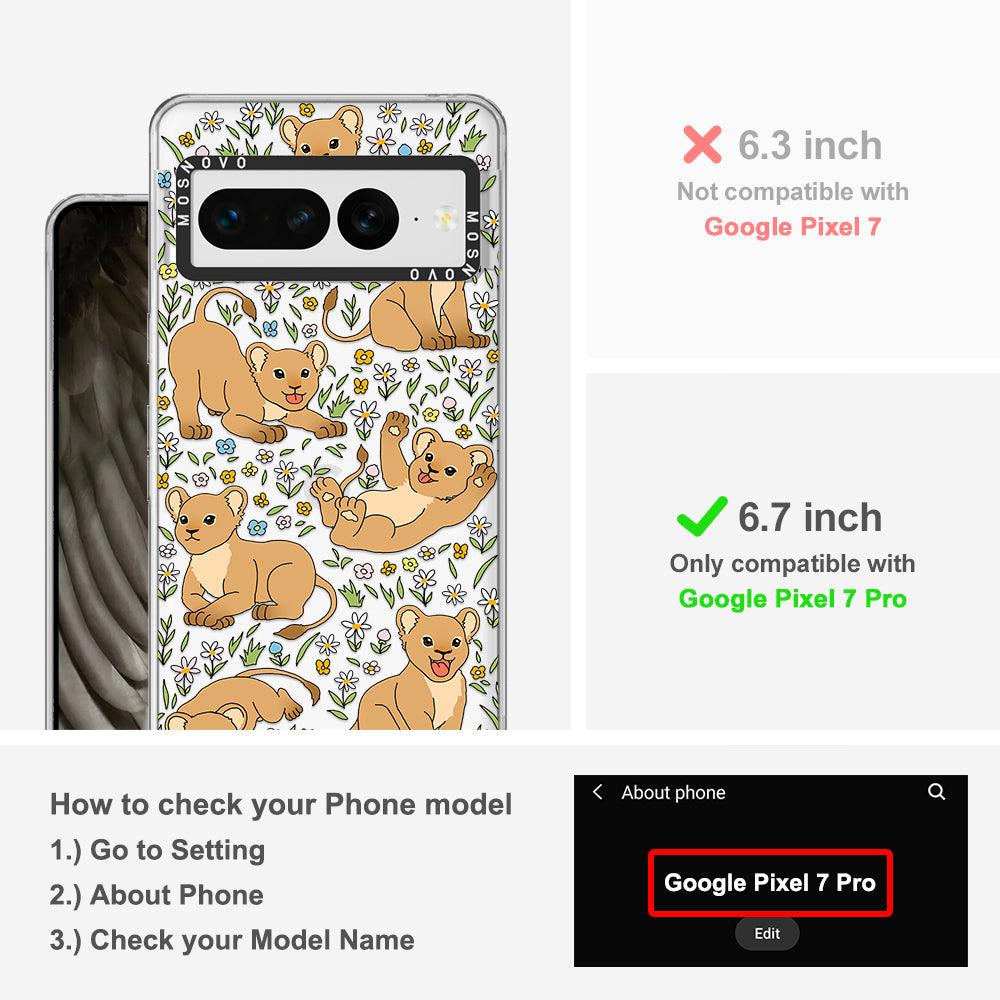 Cute Lions Phone Case - Google Pixel 7 Pro Case - MOSNOVO