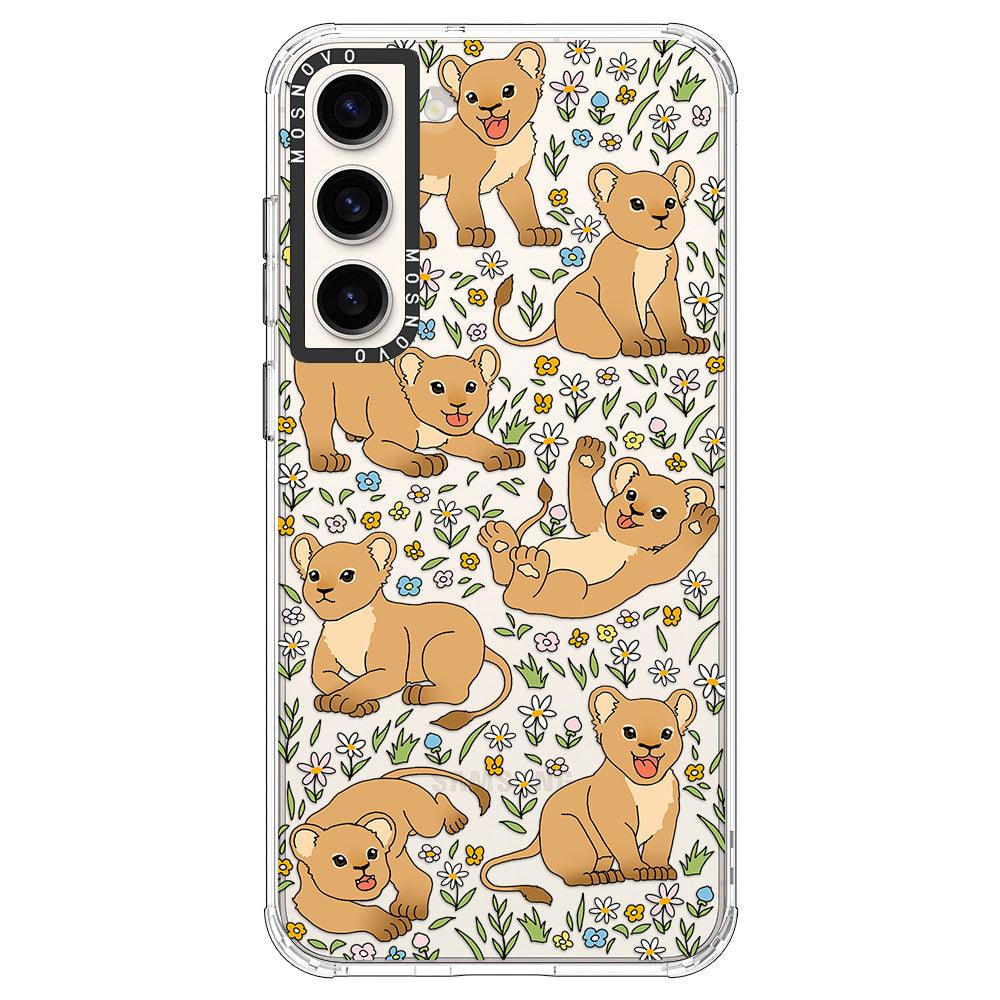 Cute Lions Phone Case - Samsung Galaxy S23 Case - MOSNOVO