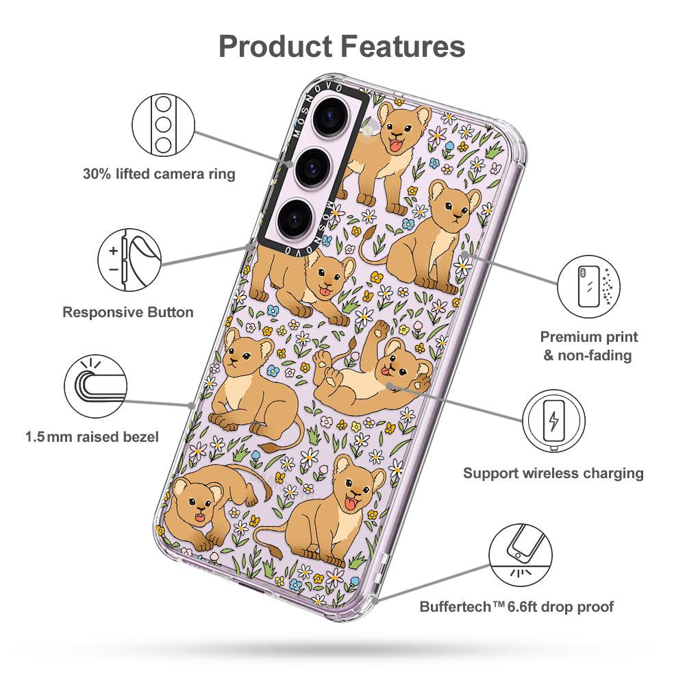 Cute Lions Phone Case - Samsung Galaxy S23 Case - MOSNOVO