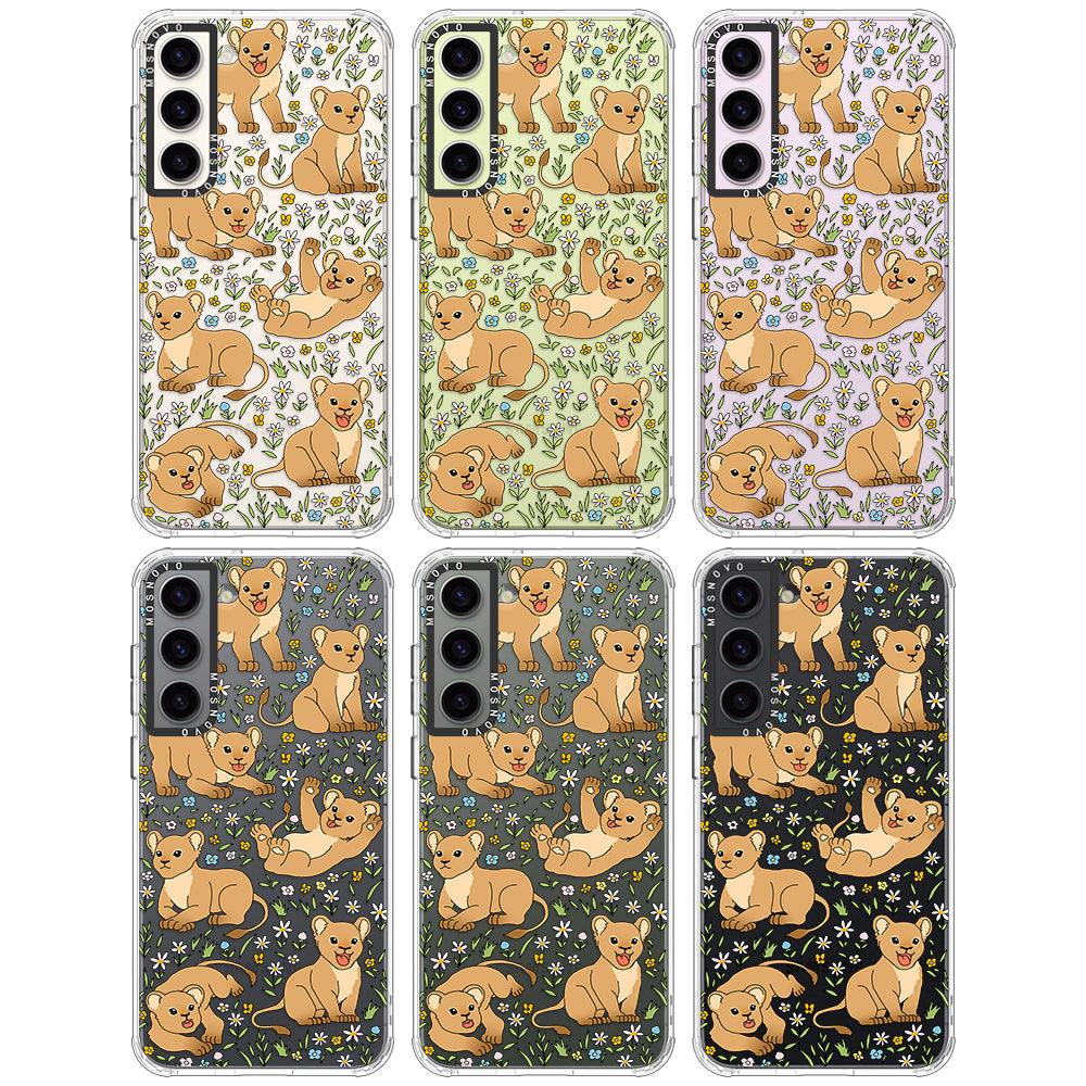 Cute Lions Phone Case - Samsung Galaxy S23 Case - MOSNOVO