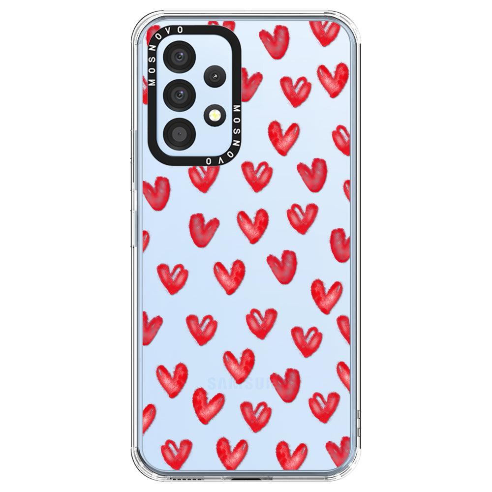 Cute Little Heart Phone Case - Samsung Galaxy A53 Case - MOSNOVO