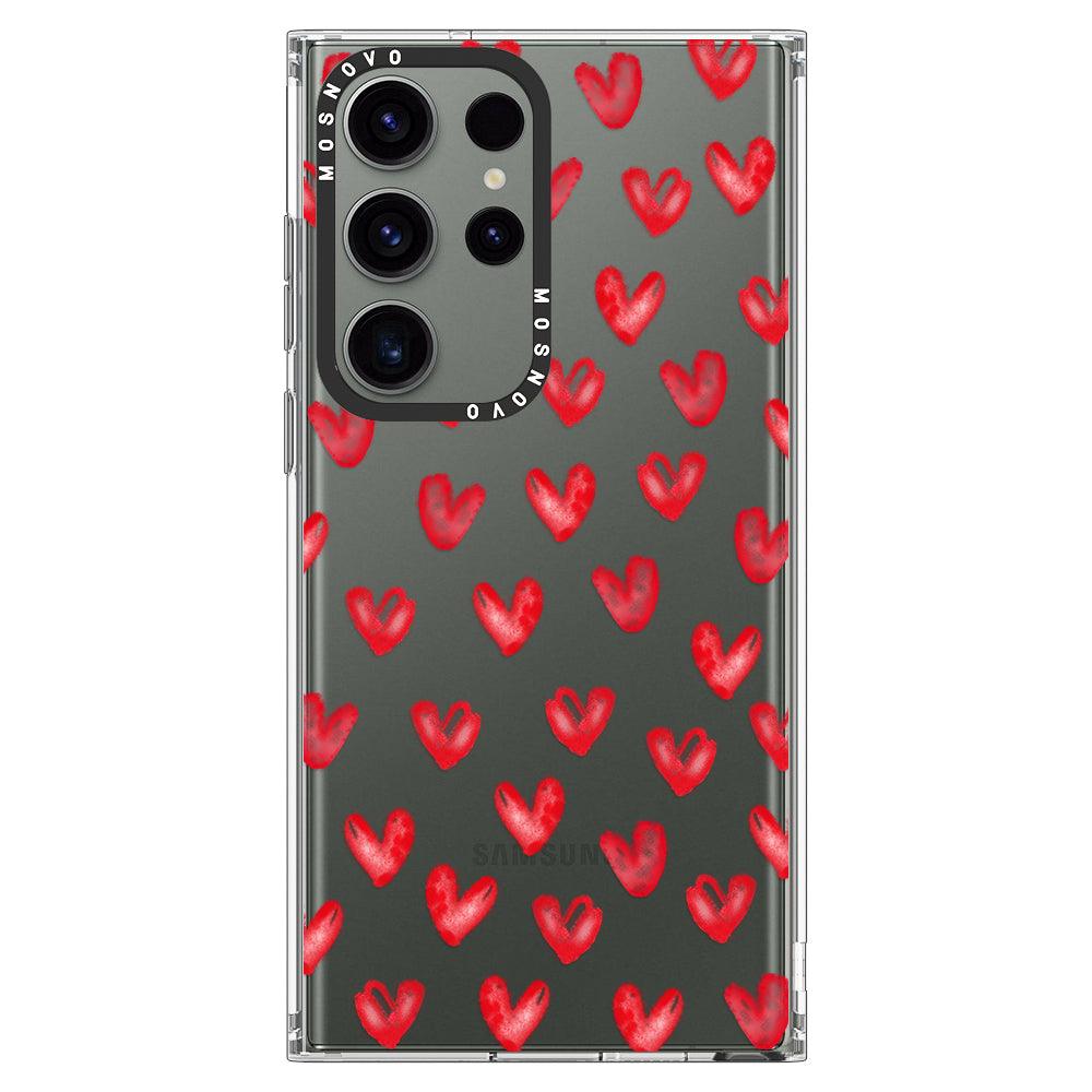 Cute Little Heart Phone Case - Samsung Galaxy S23 Ultra Case - MOSNOVO