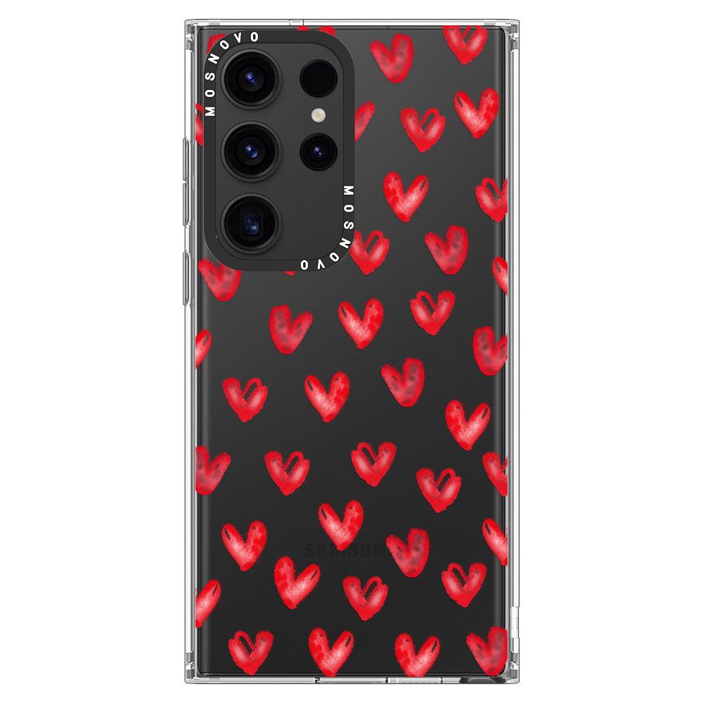 Cute Little Heart Phone Case - Samsung Galaxy S23 Ultra Case - MOSNOVO