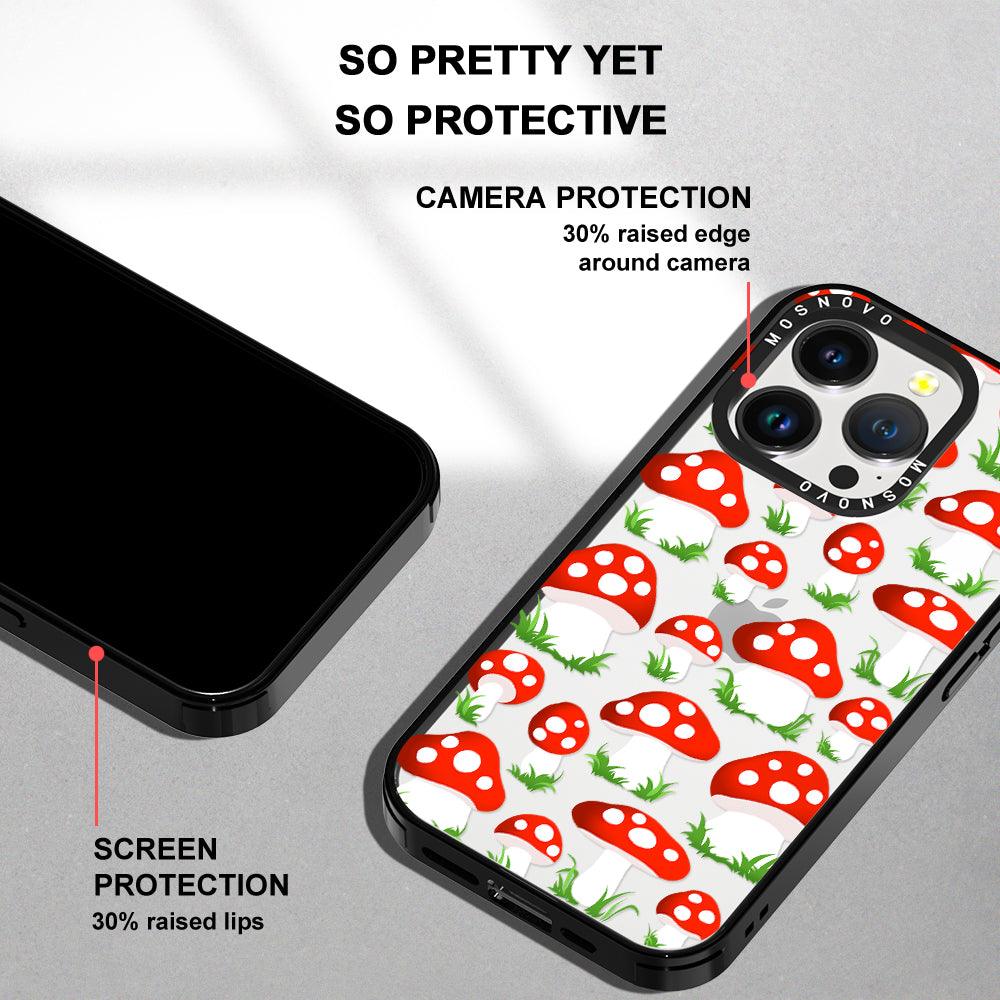 Cute Mushroom Phone Case - iPhone 14 Pro Case - MOSNOVO