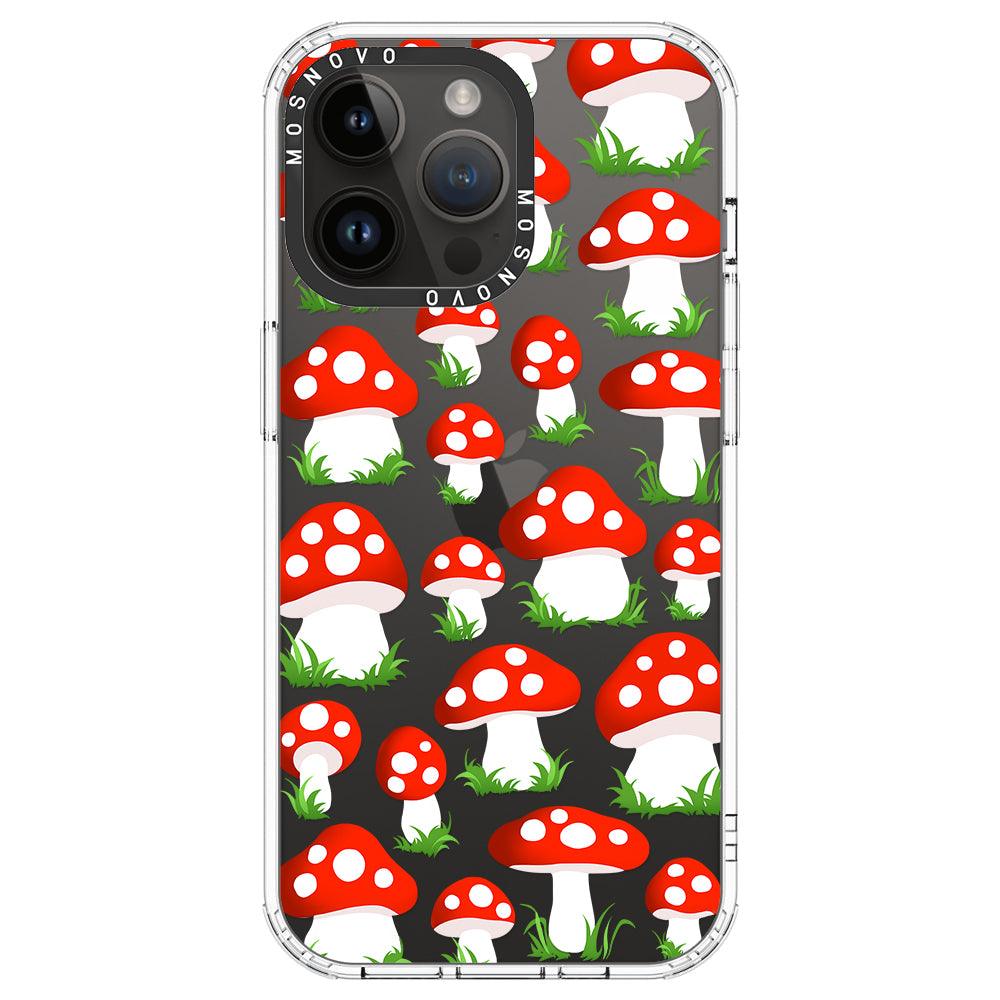 Cute Mushroom Phone Case - iPhone 14 Pro Max Case - MOSNOVO