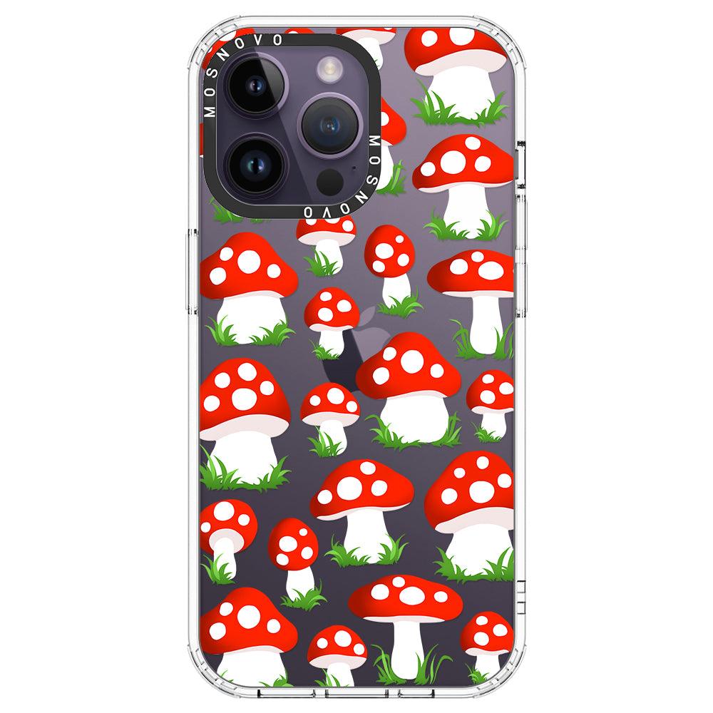 Cute Mushroom Phone Case - iPhone 14 Pro Max Case - MOSNOVO