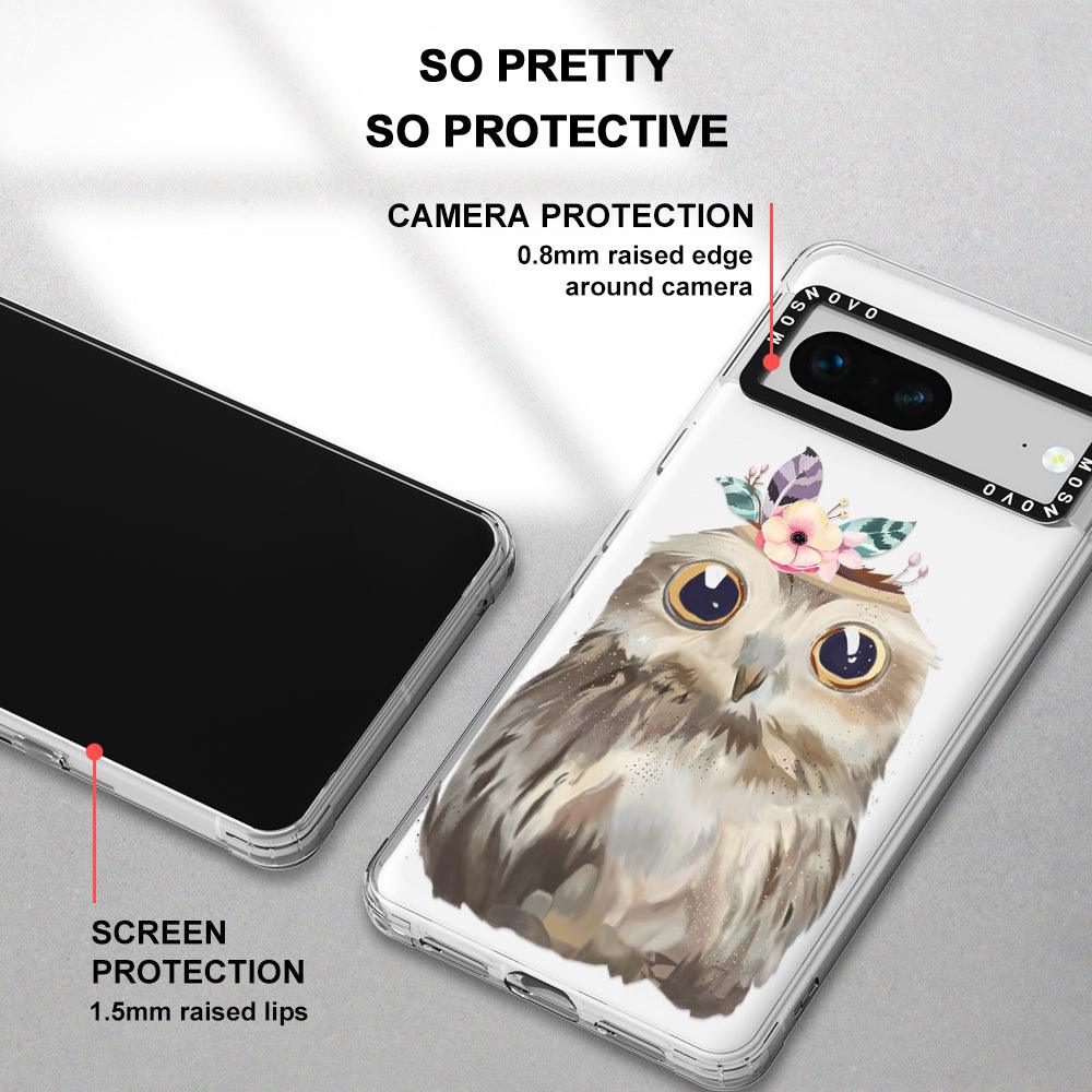 Cute Owl Phone Case - Google Pixel 7 Case - MOSNOVO