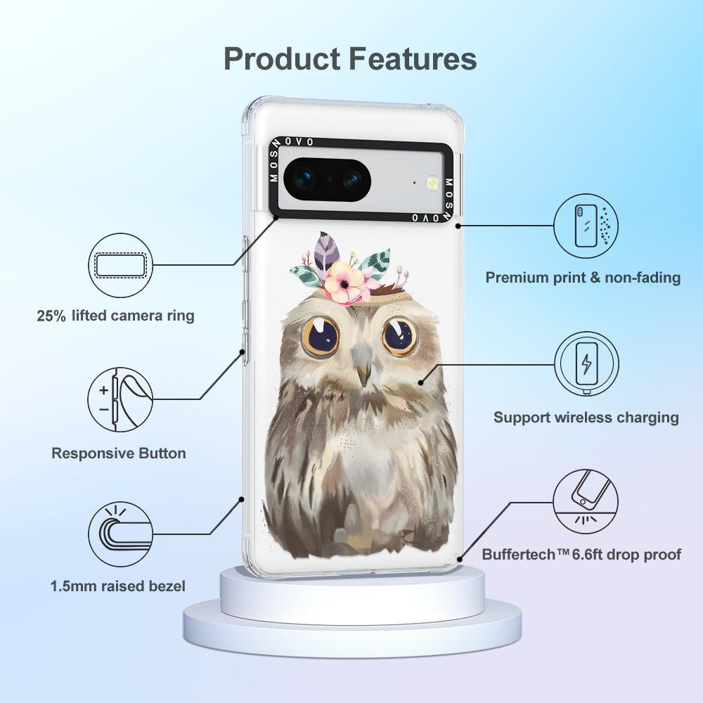 Cute Owl Phone Case - Google Pixel 7 Case - MOSNOVO