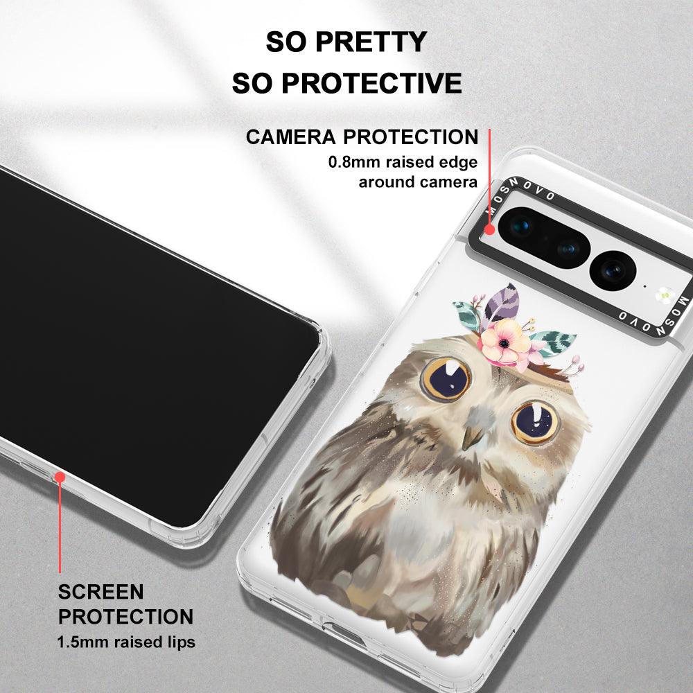 Cute Owl Phone Case - Google Pixel 7 Pro Case