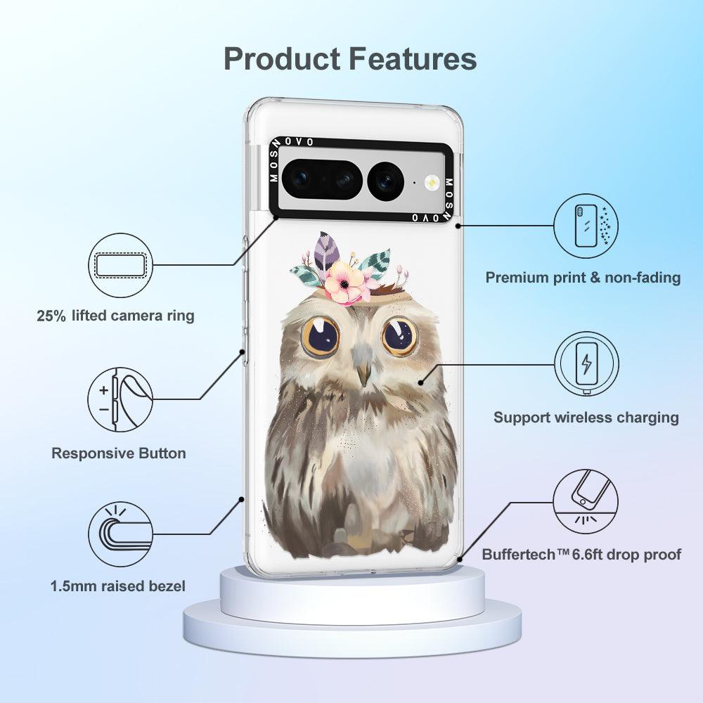 Cute Owl Phone Case - Google Pixel 7 Pro Case