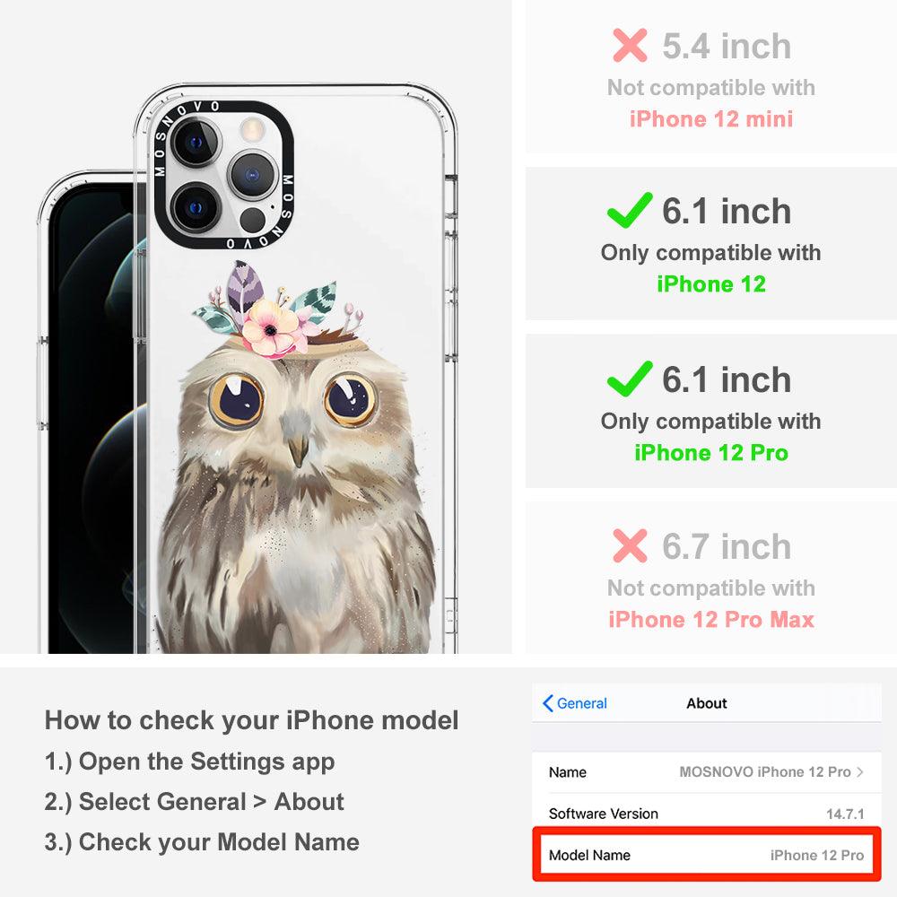 Cute Owl Phone Case - iPhone 12 Pro Case - MOSNOVO