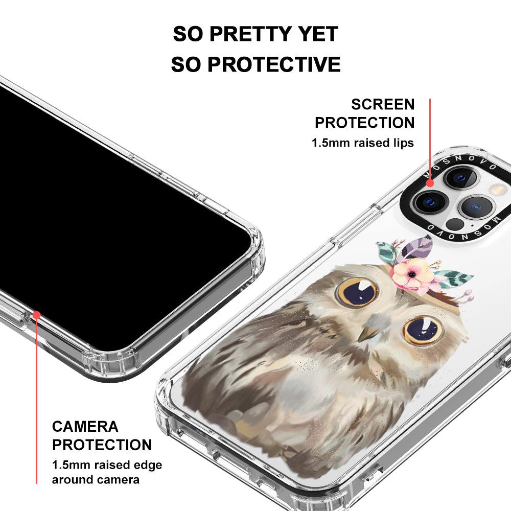 Cute Owl Phone Case - iPhone 12 Pro Case - MOSNOVO