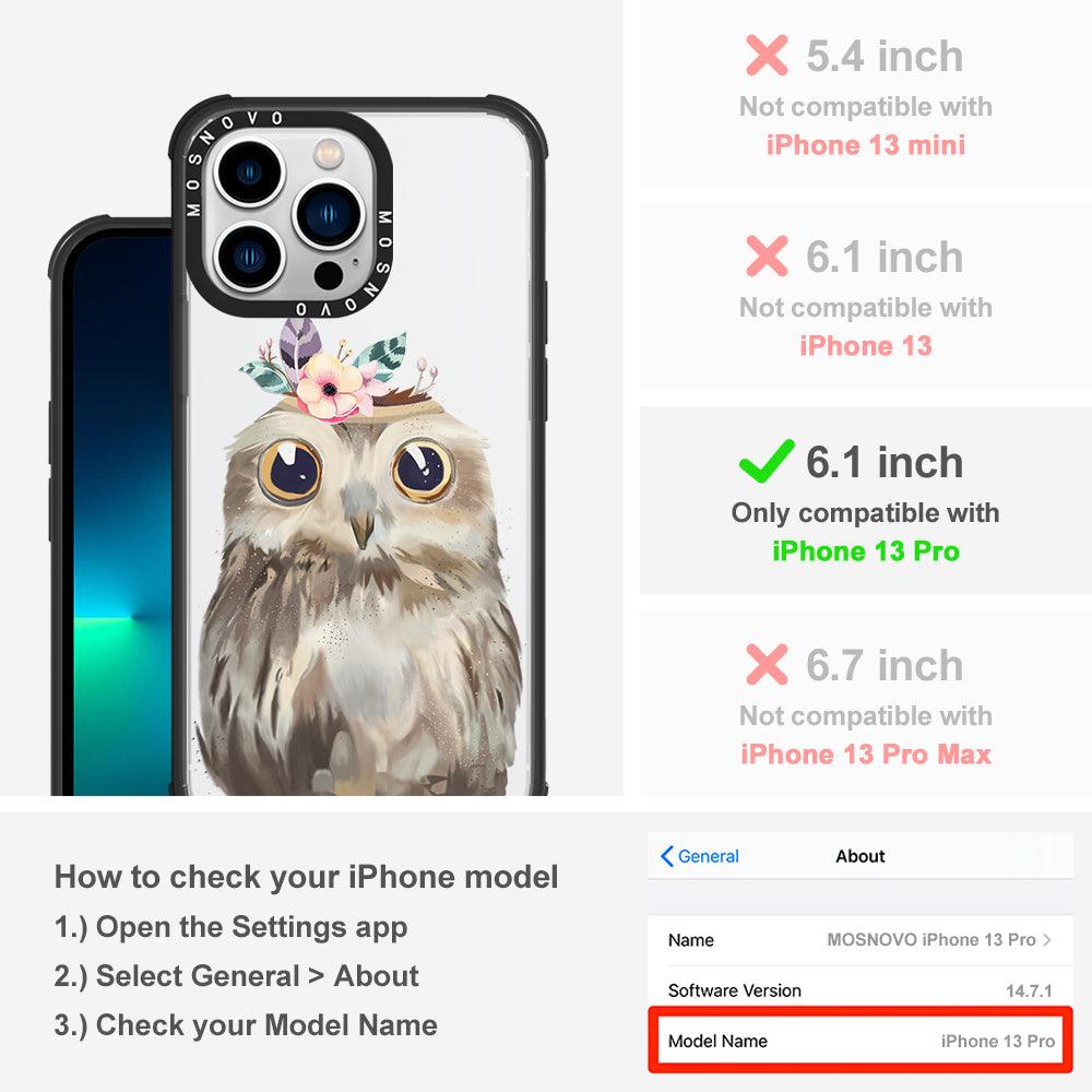 Cute Owl Phone Case - iPhone 13 Pro Case - MOSNOVO