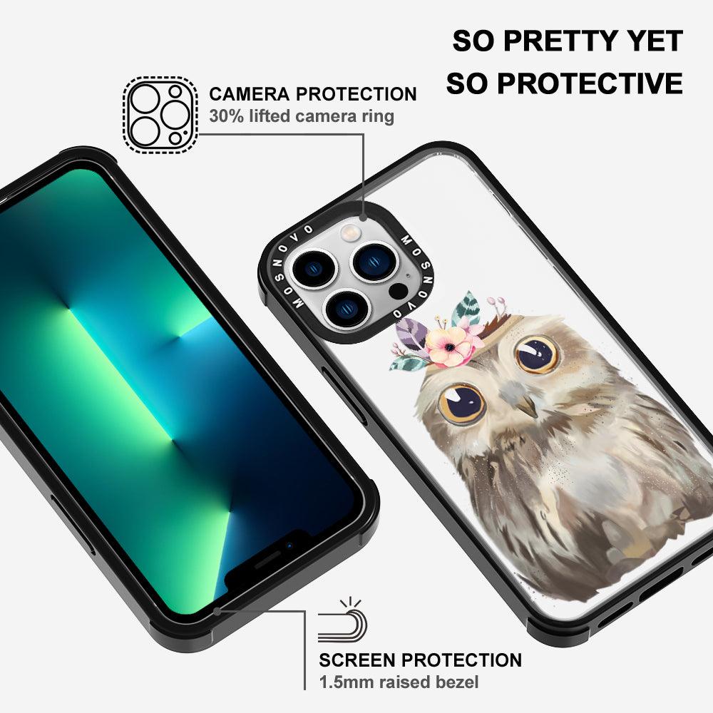 Cute Owl Phone Case - iPhone 13 Pro Case - MOSNOVO