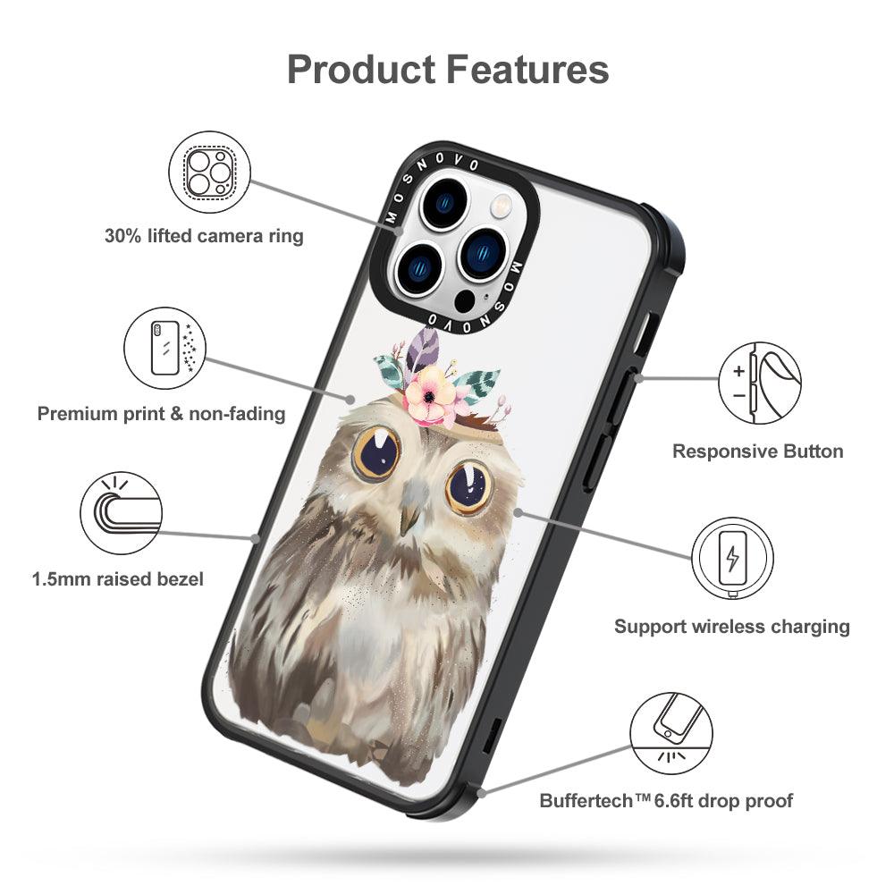 Cute Owl Phone Case - iPhone 13 Pro Case - MOSNOVO