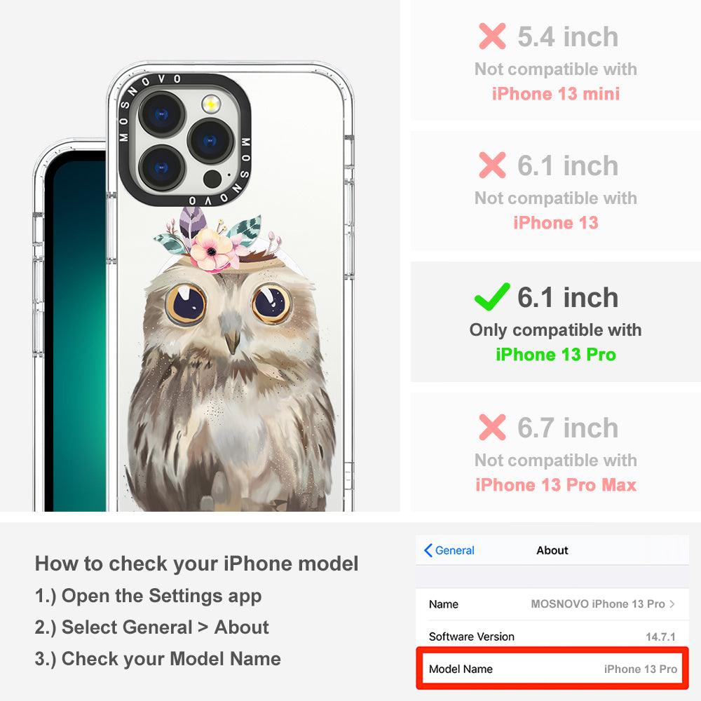 Cute Owl Phone Case - iPhone 13 Pro Case - MOSNOVO