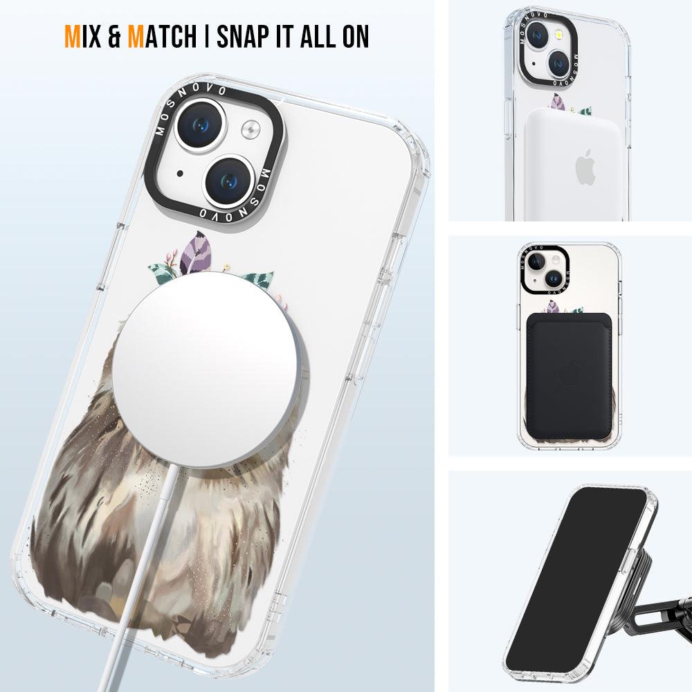 Cute Owl Phone Case - iPhone 14 Case - MOSNOVO