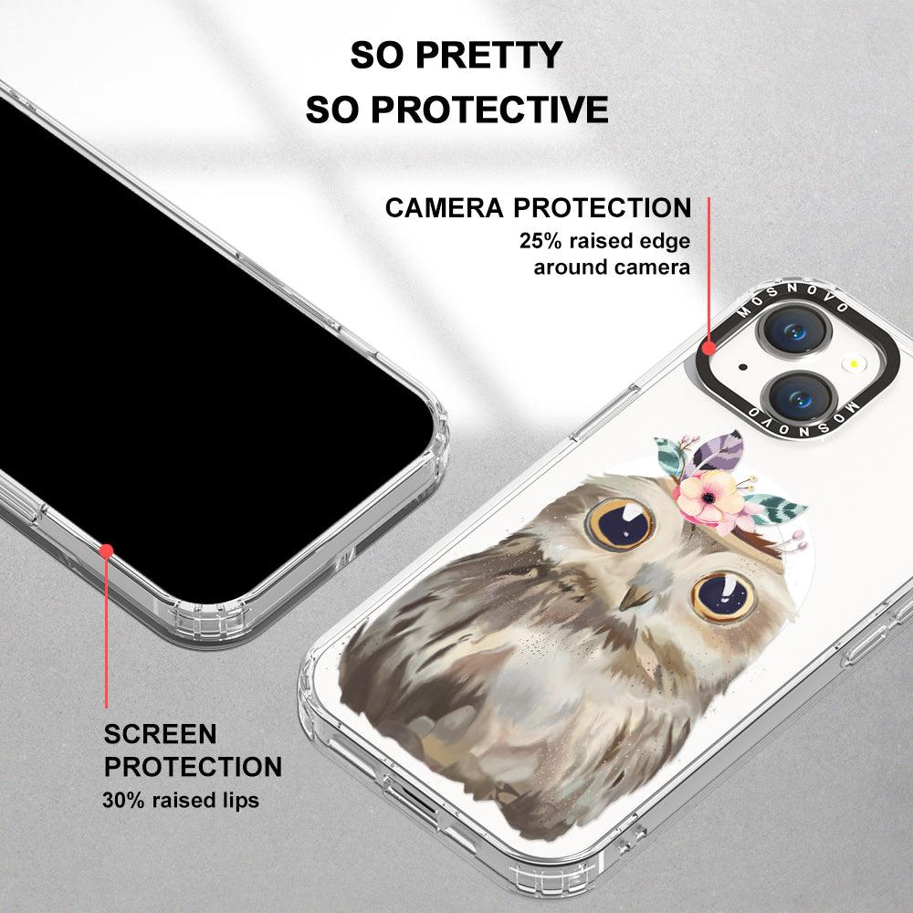 Cute Owl Phone Case - iPhone 14 Case - MOSNOVO